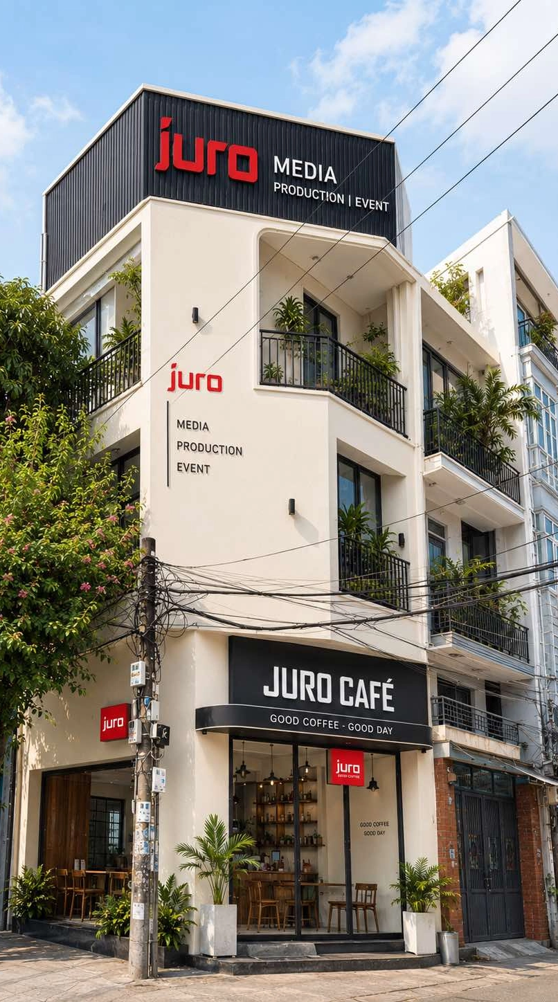 Mặt tiền quán cà phê Juro